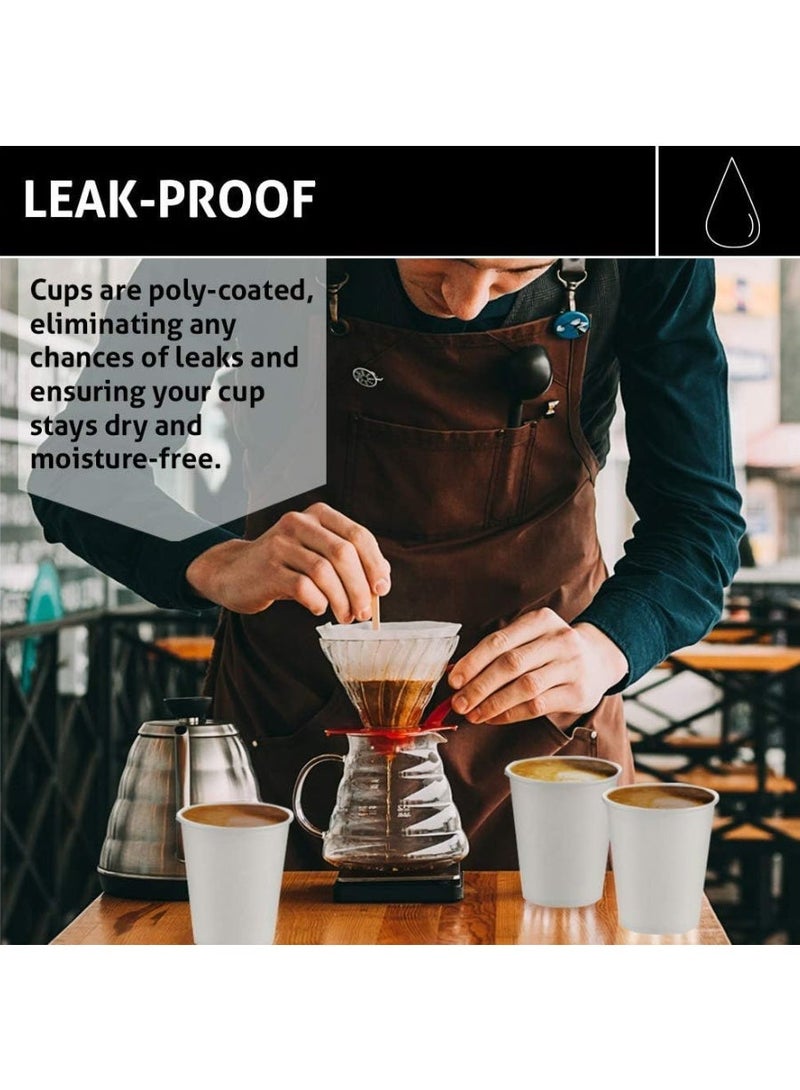 كوالتي أكواب ورقية بيضاء 8 أونصة، 100 قطعة - Image 4