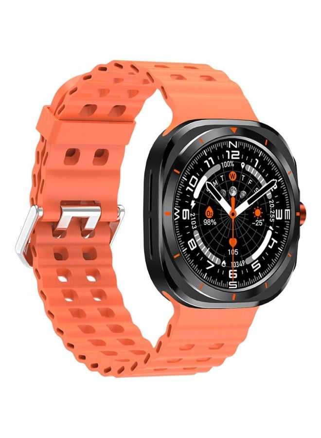 The new GT7ultra smart watch heart rate detection Bluetooth call sports watch orange - Image 1