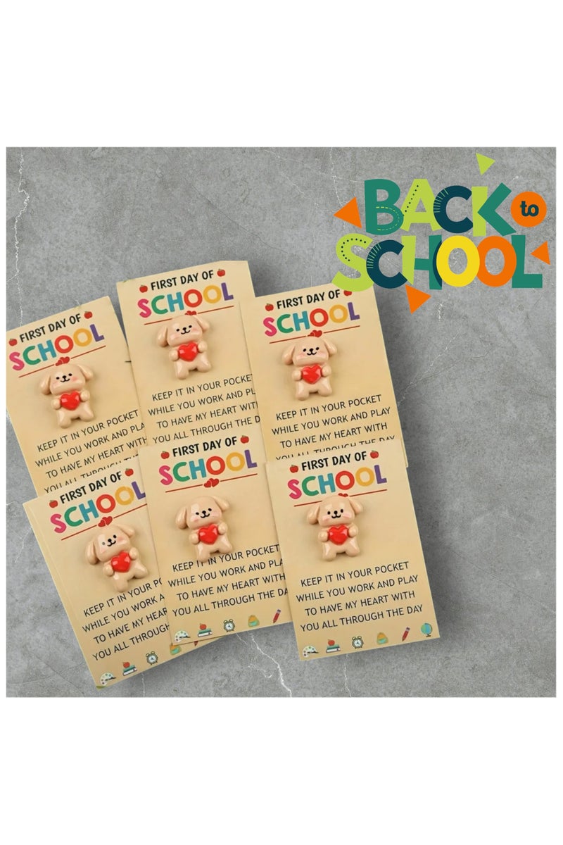 هدايا العودة إلى المدرسة للبنات والأولاد، بطاقة عناق جيب في أول يوم دراسي، أفكر فيك، رسالة حب للطلاب، فكرة هدية للأطفال، لعبة لطيفة للأطفال على ظهر الحضانة، فصل دراسي جديد - Image 3