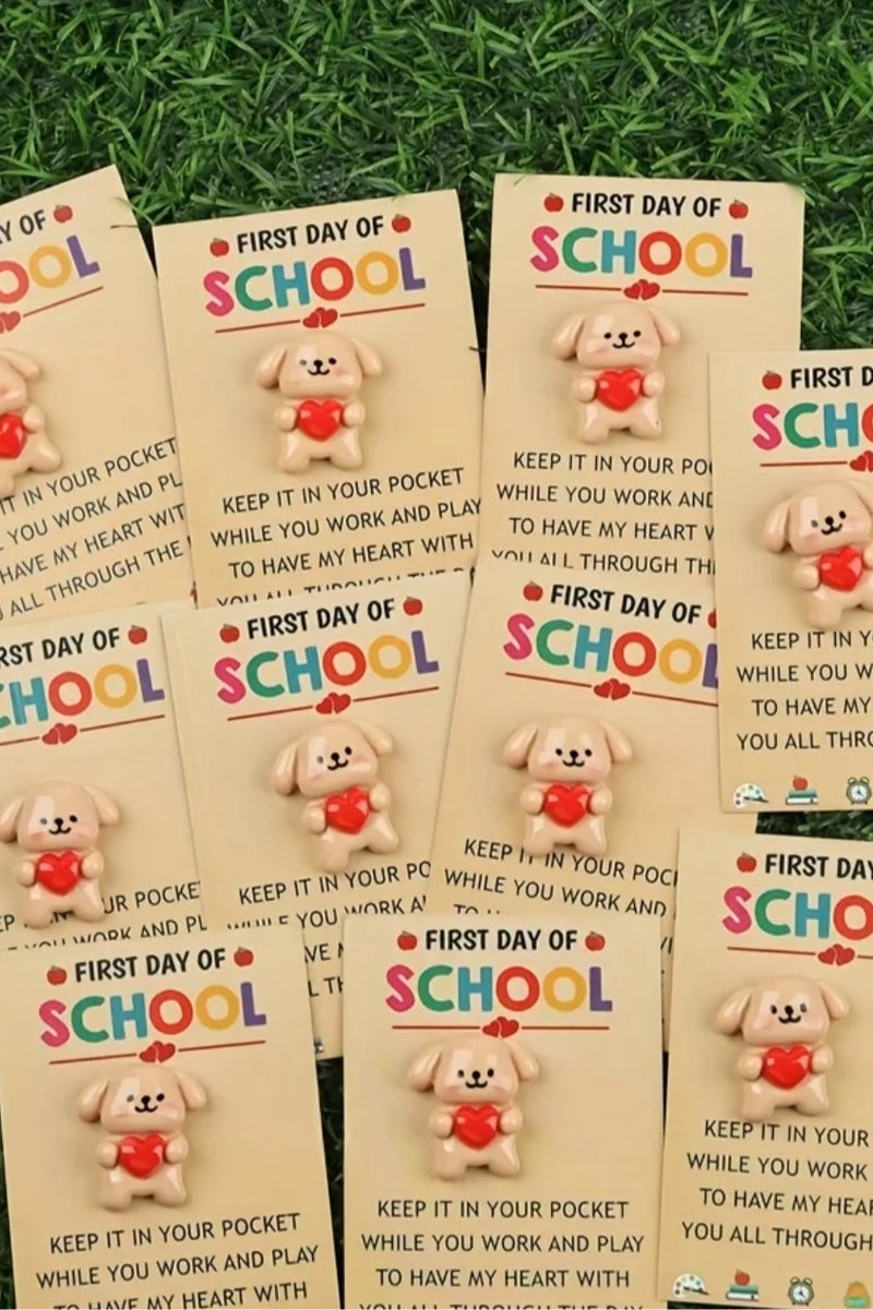 هدايا العودة إلى المدرسة للبنات والأولاد، بطاقة عناق جيب في أول يوم دراسي، أفكر فيك، رسالة حب للطلاب، فكرة هدية للأطفال، لعبة لطيفة للأطفال على ظهر الحضانة، فصل دراسي جديد - Image 5