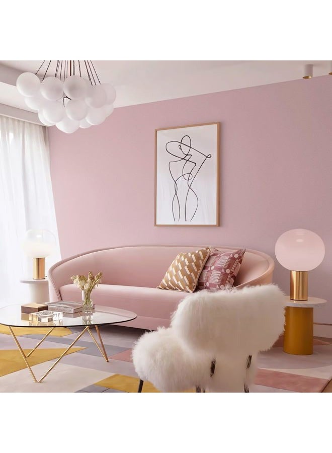 Ismoon Pink Wallpaper Peel and Stick Pink Contact Paper 17.7''×118''Removable Self-Adhesive Wallpaper Matte Contact Paper for Cabinets and Drawers Girls Bedroom Vinyl Roll - Image 2