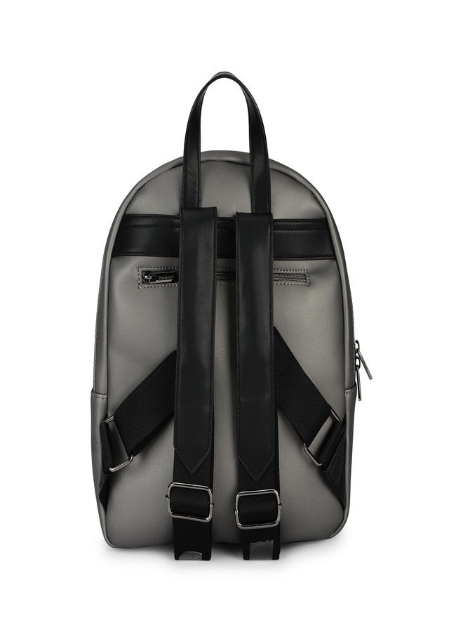 Fastrack Dual-Tone Backpack for Men & Women | Lightweight Structured Bag with Main Compartment, Front Flap Pocket & Side Bottle Holders | Minimal Everyday Backpack for College, Work & City Life - Image 5