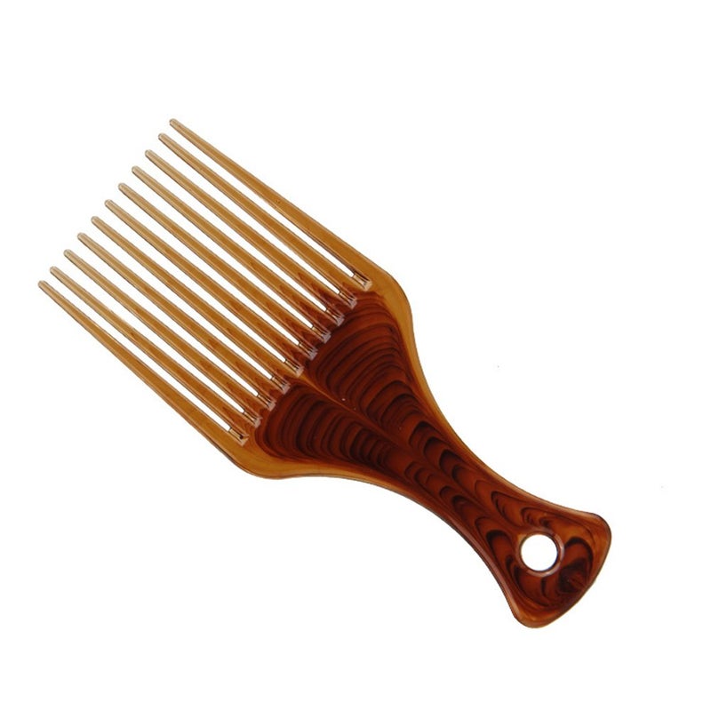 Frcolor Curly Hair Afro Comb - No Frizz Lift Pick for Braiding, Wigs and Hairstyling - Image 1