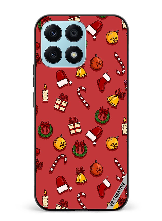 VR CREATIVE Protective Case Cover For Honor X8a Christmas Symbols Design Multicolour - Image 1