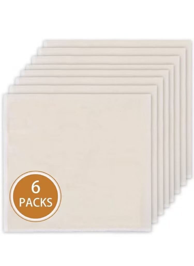 Chabeia 6 Pcs Cheese Cloths, 18x18 Inch, Grade 100 Cheesecloth for Straining Filtering, Canning, Covering, Polishing and Decoration - Image 1