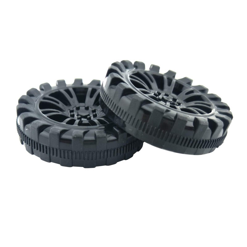 EUDAX 30mmx8mm Plastic Roll 2mm Dia Shaft Toys Wheel and 2mmx100mm STEM Shaft Round Rod Axles for DIY Toy RC Car Truck Boat Helicopter Model Part (Black, 100pcs) - Image 5