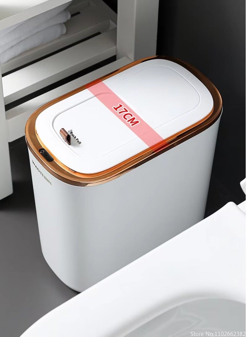 DubaiGallery Narrow Automatic Sensor Trash Can, Smart Bathroom Trash Can, Toilet Trash Can, Kitchen Trash Can, Home, 12L  - Image 2