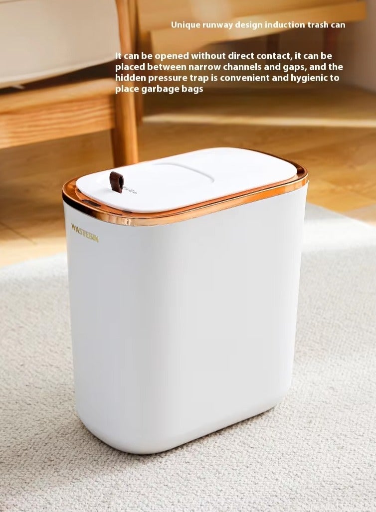 DubaiGallery Narrow Automatic Sensor Trash Can, Smart Bathroom Trash Can, Toilet Trash Can, Kitchen Trash Can, Home, 12L  - Image 3