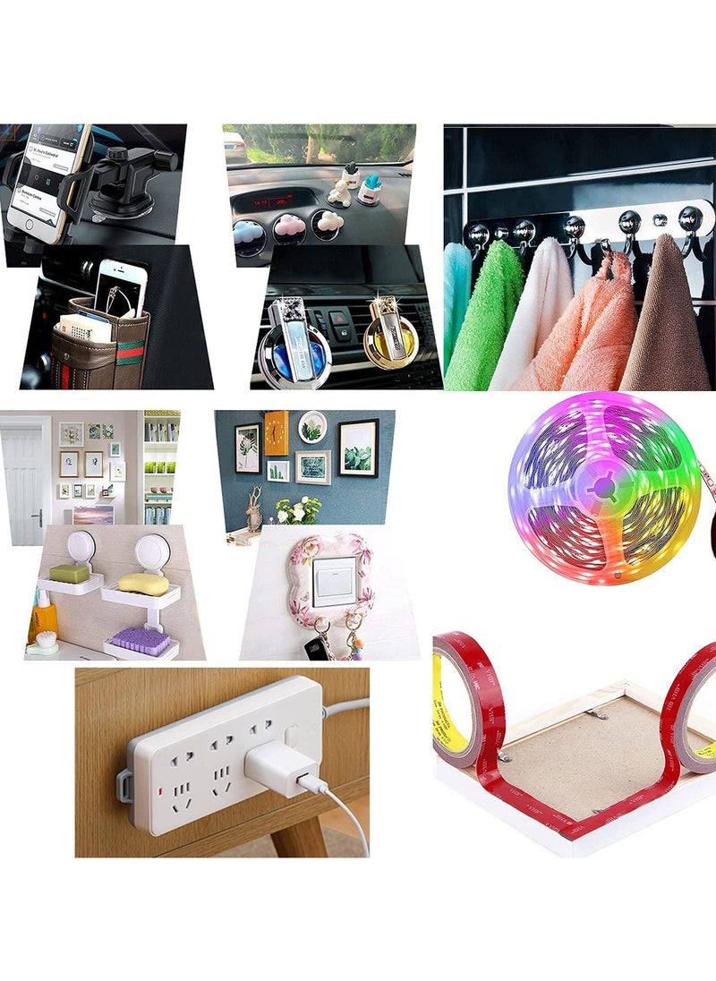 3M Double Sided Tape 2.5cm*3meter, Mounting Tape Heavy Duty, Removeable PE Foam Tape Strips, Strong Adhesive Tape Waterproof Free Damage for Paint Wall Picture Hanging Poster  - Image 5