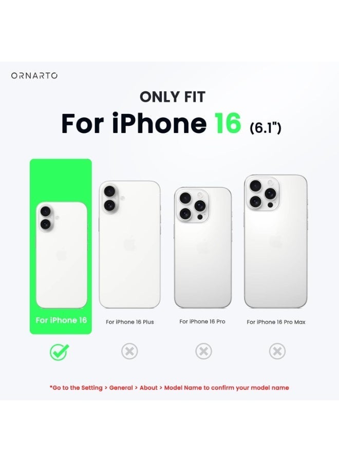 Compatible with iPhone 16 Case 6.1 Inch Slim Liquid Silicone 4 Layers Soft Gel Rubber Shockproof Protective Phone Case with Anti Scratch Microfiber Lining (Lavender) - Image 3