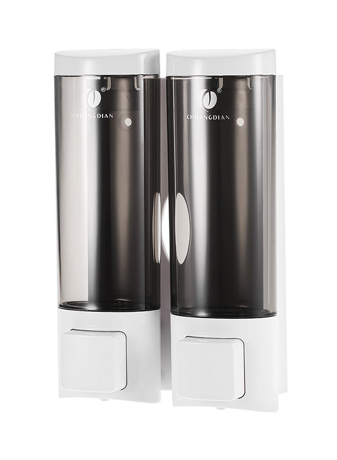 Aknur موزع شامبو وجل استحمام مكون من قطعتين أبيض 0.432كيلوجرام - Image 1