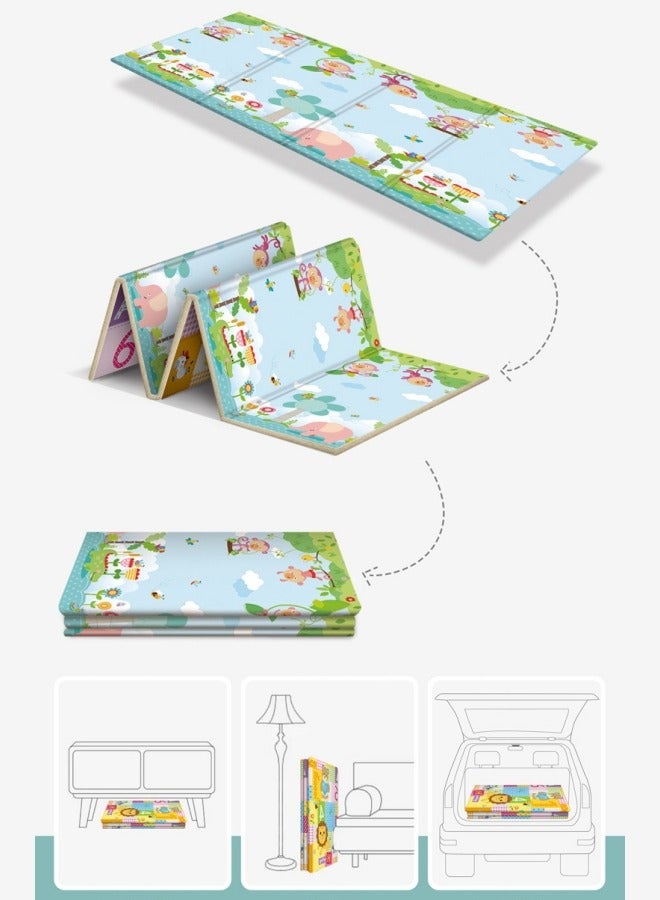 Aikenn Reversible Baby Play Mat Soft Playmat for Baby's CrawlingTummy Time Thick Floor Mats for ChildrenToddlers & Babies Play Mats for Floor in Bedroom Nursery Playroom100*180*1cm - Image 4