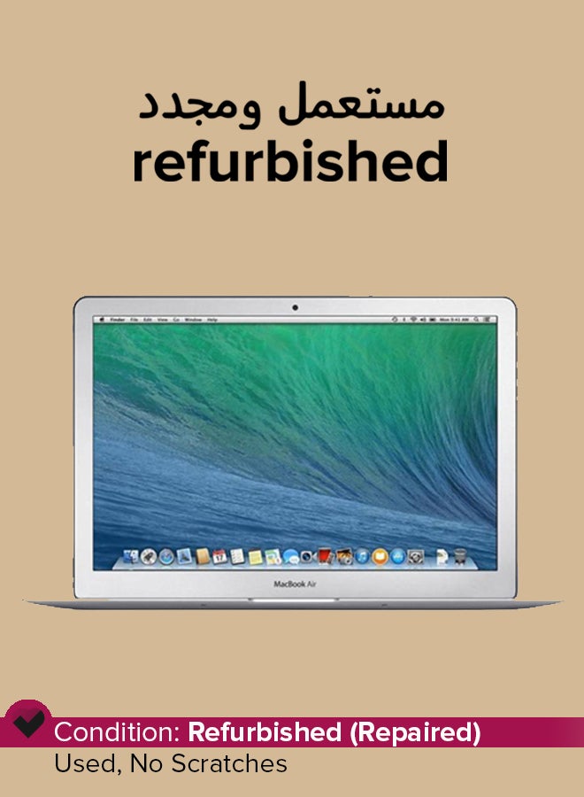 ابل  مستعمل ومجدد - لابتوب ماك بوك آير A1466 (طراز 2015) بشاشة 13 بوصة، ومعالج إنتل كور i5 من الجيل الخامس، وذاكرة رام 8 جيجابايت، ومحرك أقراص SSD‏ 128 جيجابايت، وبطاقة رسومات إنتل مدمجة بدقةٍ عالية الوضوح، بلون فضي الإنجليزية/العربية فضي - Image 1
