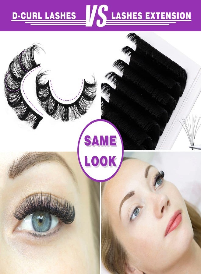 royaomis 10Pairs 3D Russian Strip Lashes - DD Curl Lash Strips, Mink Eyelashes - Fluffy, Wispy & Natural Look - Image 4