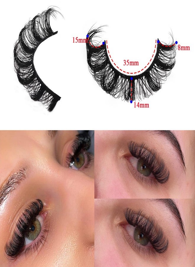 royaomis 10Pairs 3D Russian Strip Lashes - DD Curl Lash Strips, Mink Eyelashes - Fluffy, Wispy & Natural Look - Image 5