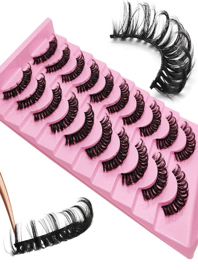 royaomis 10Pairs 3D Russian Strip Lashes - DD Curl Lash Strips, Mink Eyelashes - Fluffy, Wispy & Natural Look - Image 3
