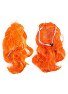 Cats Wearing Wigs  Cat Wig Pet Wig Cosplay Wig Orange Decor Cosplay Accessories Orange Wig Halloween Costumes Dog Wig Hair Decor Puppy Outfits Halloween Costumes Puppy