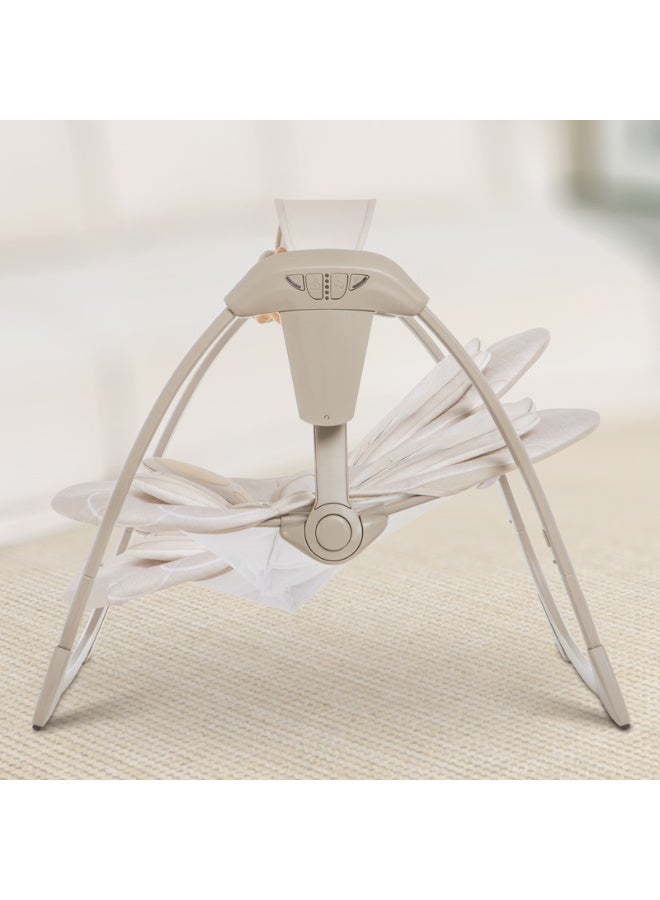 Baby Automatic Swing With Music, 5 Speeds, 7 Fun Melodies, Breathable Fabric And 2 Plush Toys, Newborn To Toddler, Upto 11 Kg - Image 4