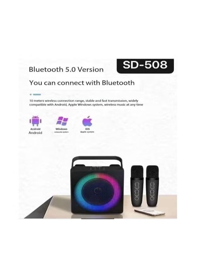 SDRD 200W High Power Bluetooth Portable Sound Speaker – Wireless Stereo, Deep Bass, Enhanced Audio Quality, Loud Outdoor Speaker with Long Battery Life, Waterproof, Ideal for Parties, Beach, and Travel – Compact, Easy to Carry, Perfect for Home and Outdoors  - Image 4