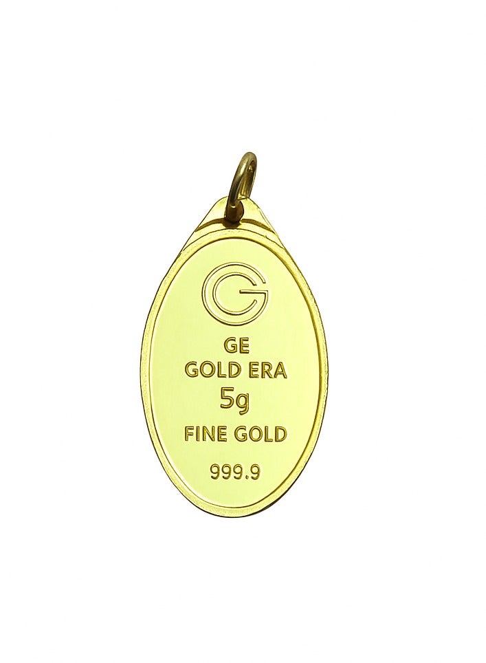 Gold Era Gold Era 5 Grams 24K Gold Pendant – Virgin Mary Religious Gold Pendant | Certified 999.9 Pure Gold Pendant for Women & Men  - Image 2