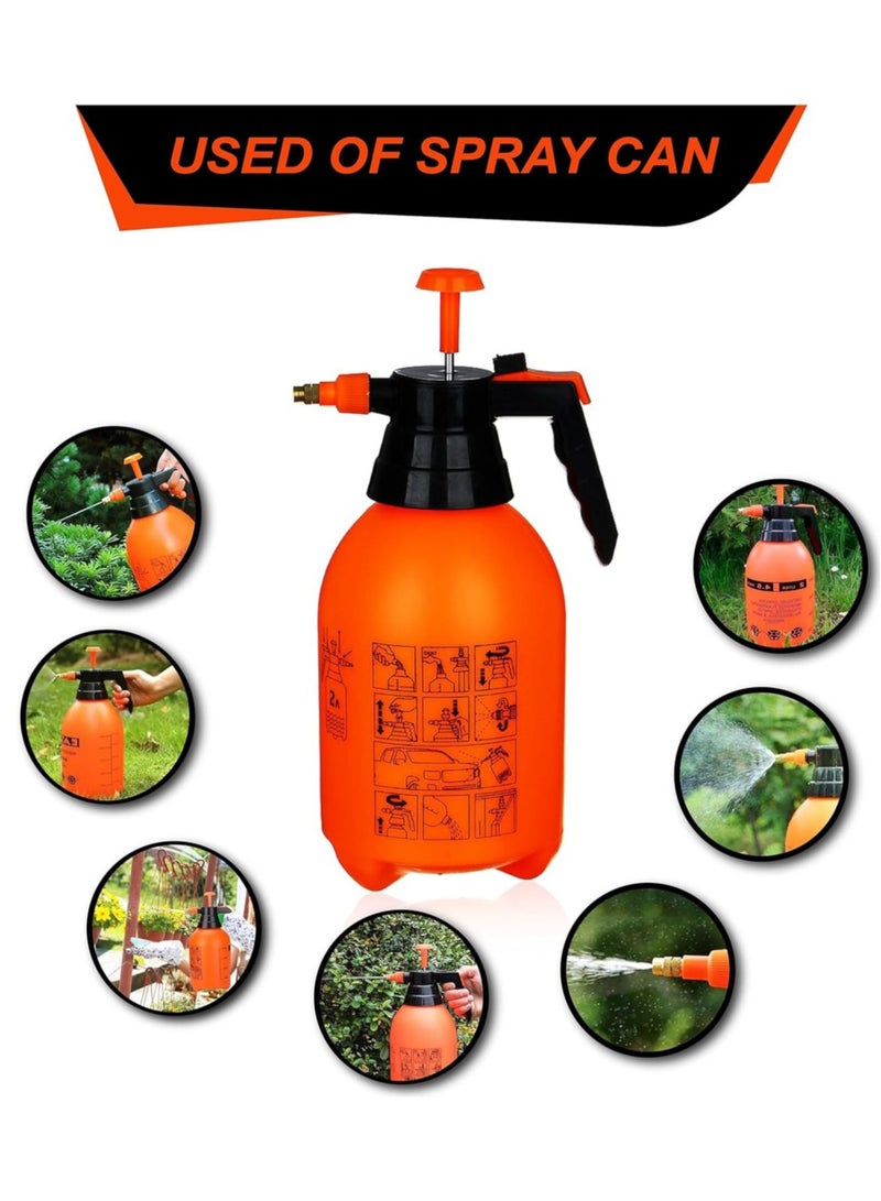 Two Litre Watering Sprayer Bottle Gardening Atomizer Orange 30x18x13 centimeter - Image 3