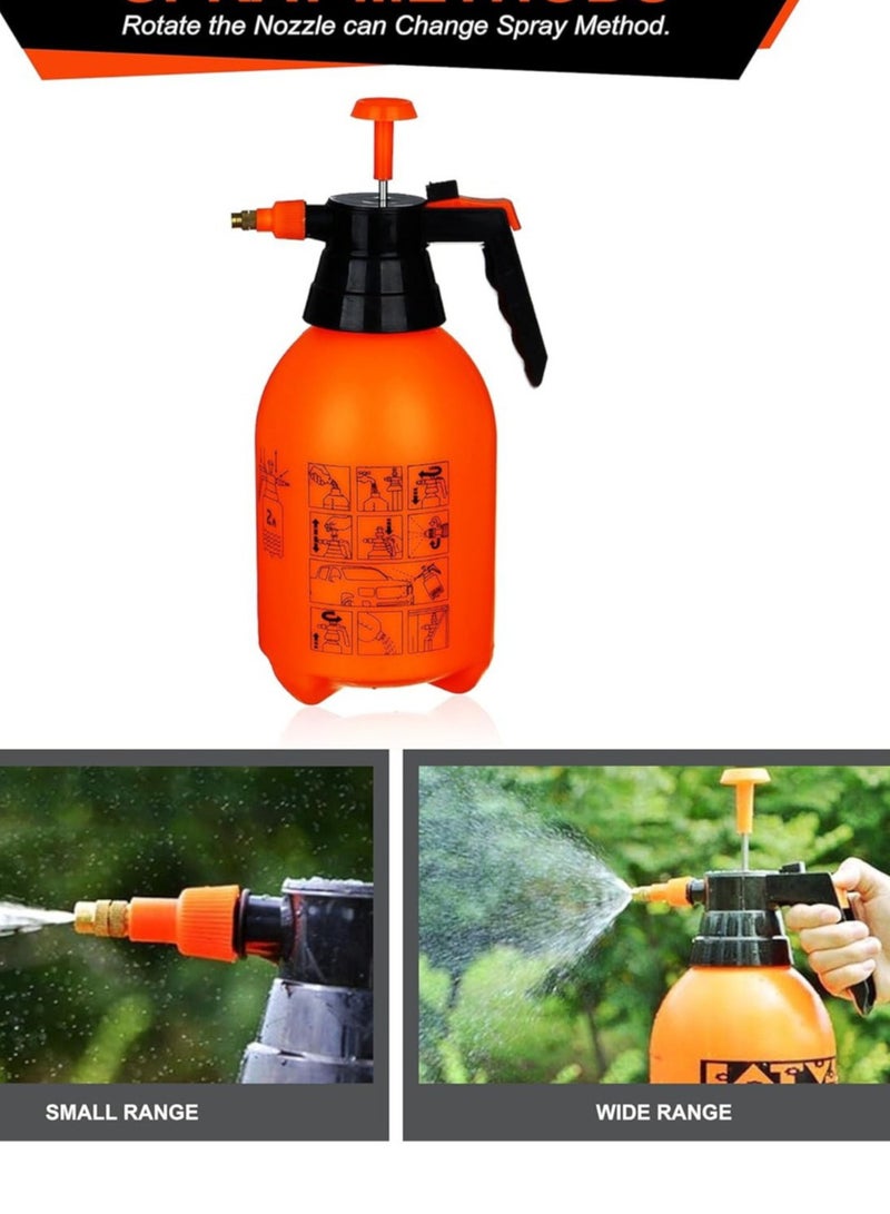 Two Litre Watering Sprayer Bottle Gardening Atomizer Orange 30x18x13 centimeter - Image 4