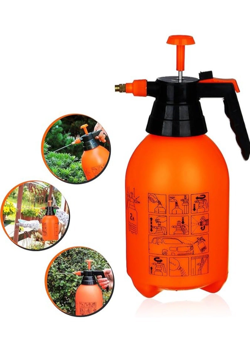 Two Litre Watering Sprayer Bottle Gardening Atomizer Orange 30x18x13 centimeter - Image 5