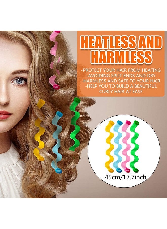 Ash & Roh¬Æ Hair Curlers Styling Kit No Heat Hair Curls Hair Curlers Wave Style Hair Rollers Spiral Curls with Styling Hooks (Pack of 28, WAVING) - Image 4
