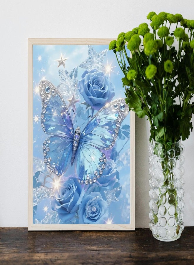 MBNTJHT Butterfly Diamond Art Kits for Adults Beginners,Crystal Butterfly and Rose Diamond Painting Kits for Adult,5D Round Drill Gem Painting Art Craft Kit for Home Decor Gifts 12X16 Inch. - Image 5