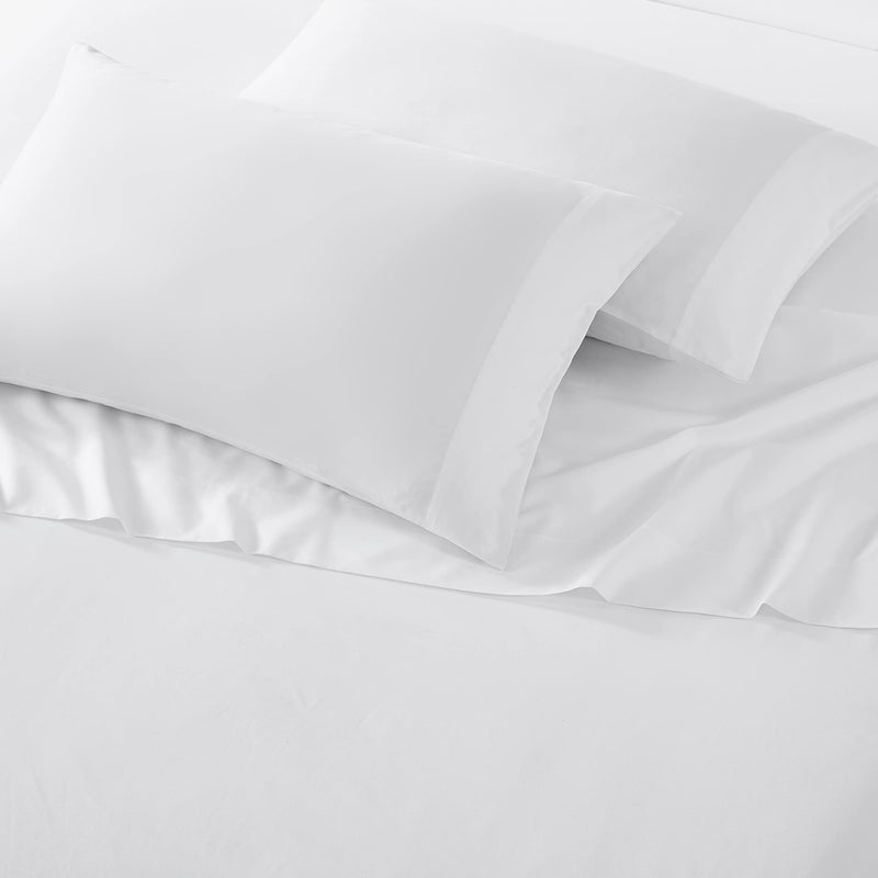 Vera Wang - Pillow Case Set  Luxury Sateen Cotton Bedding  800 Thread Count  Soft & Smooth Home Decor (White  Standard Pillowcases) - Image 2