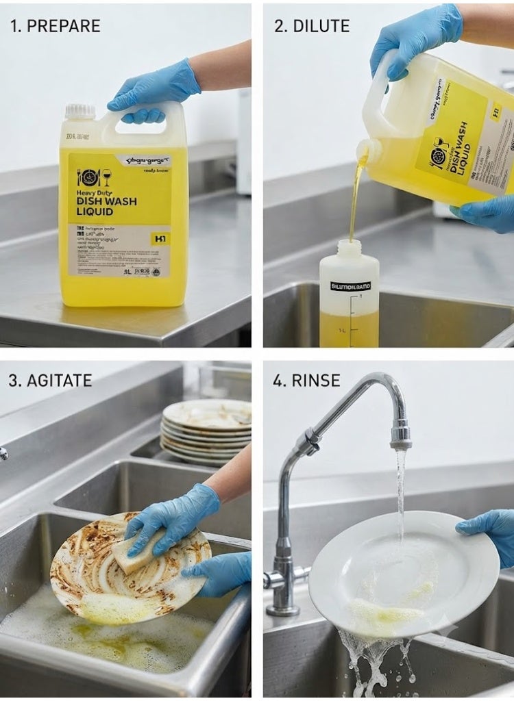 cleany genie Dish Wash Liquid 5000ml Lemon Zest Premium Quality - Image 3