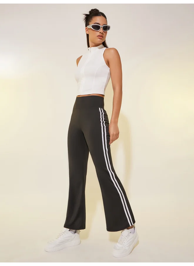 تايك تو Take Two Side Stripe Flared Leggings