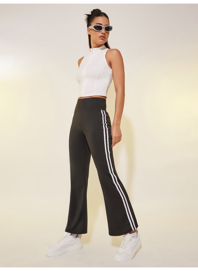 Take Two Take Two Side Stripe Flared Leggings  - Image 1