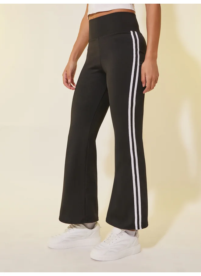 تايك تو Take Two Side Stripe Flared Leggings