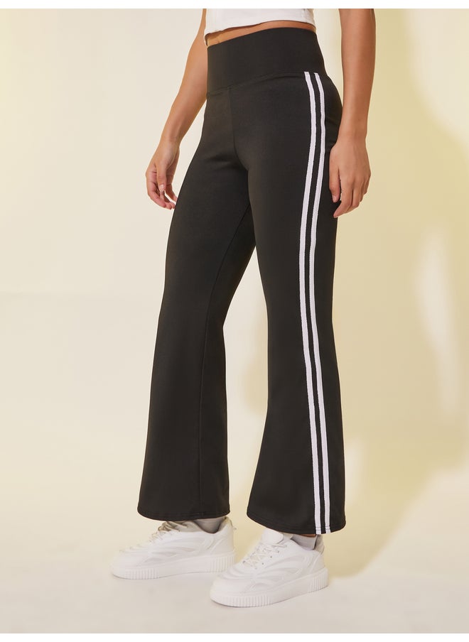 Take Two Take Two Side Stripe Flared Leggings  - Image 2