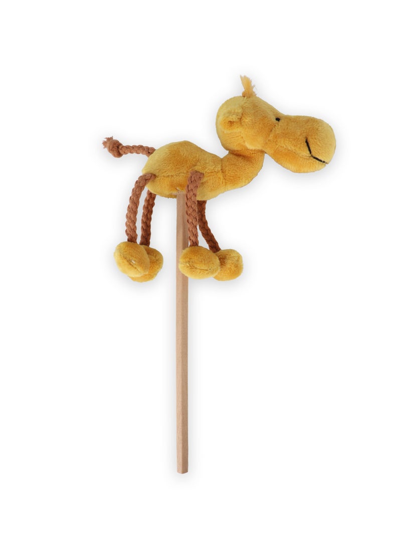 Al Jaber Camel Plush Toy on Wooden Pencil - Image 2