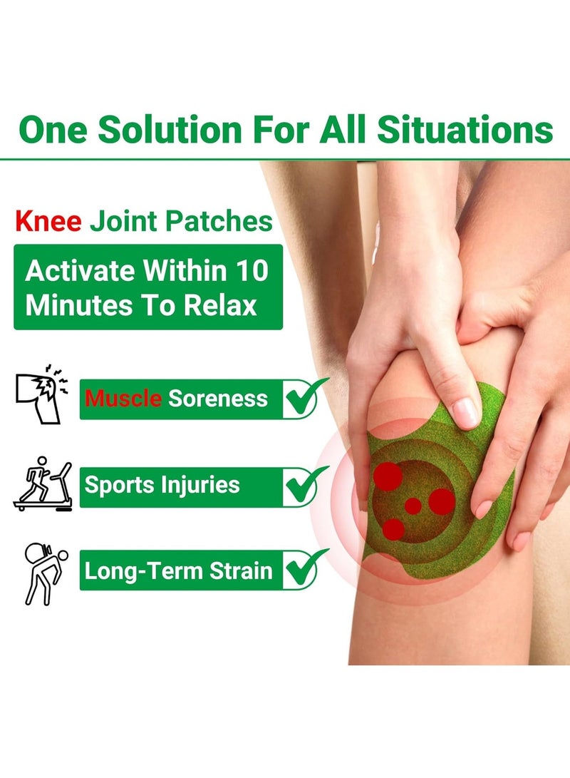 Sefudun Pain Relief Patches, Knee Pain Relief Plasters, Pain Relieving for Neck, Shoulder, Knee, Muscles Joints Pain 12Pcs - Image 3