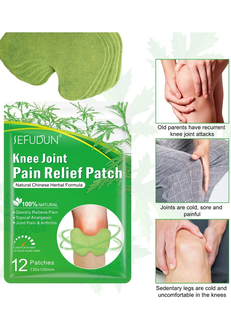 Sefudun Chinese Herbal Natural Knee Joint Pain Relief Patch Knee Pain Treatment Plaster and Pads for Knee  - Image 3