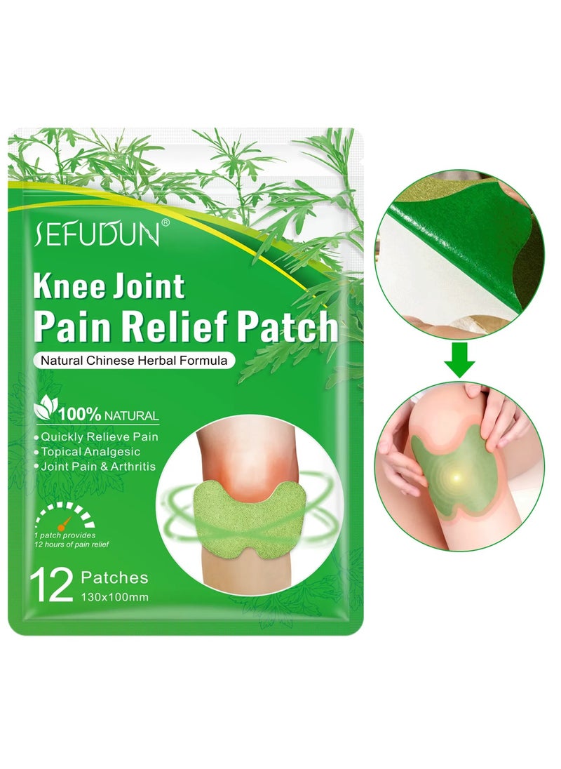 Sefudun Chinese Herbal Natural Knee Joint Pain Relief Patch Knee Pain Treatment Plaster and Pads for Knee  - Image 2