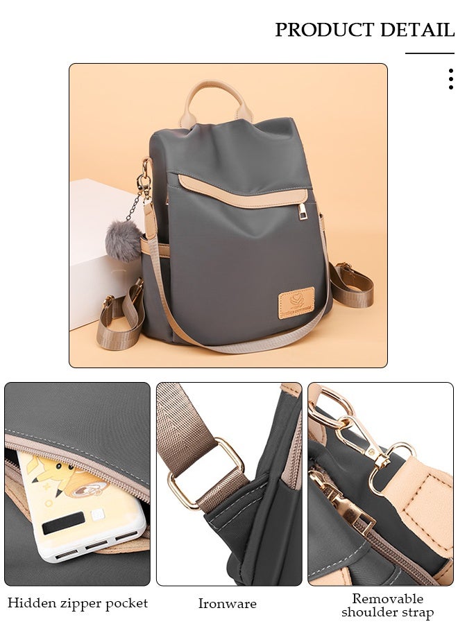 DUNISO Vintage Waterproof Travel Backpack For Women Large Capacity Daypack School Backpack Anti Theft Double Shoulder Backpack For College Girls Students Black - Image 3