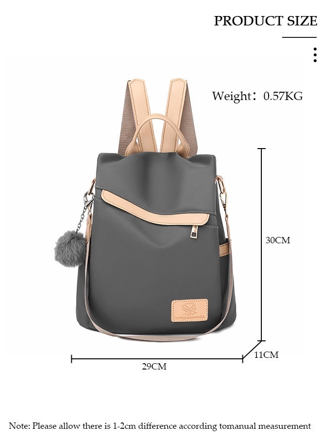 DUNISO Vintage Waterproof Travel Backpack For Women Large Capacity Daypack School Backpack Anti Theft Double Shoulder Backpack For College Girls Students Black - Image 4