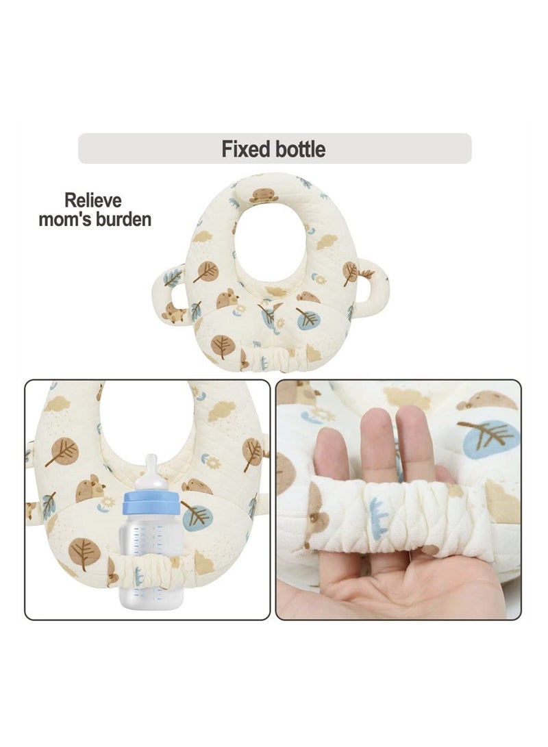 Y&D Baby Nursing Pillow, Cartoon Bottle Holder, Portable Support Pillow for Newborns, Breastfeeding Pad, Cushion, Anti-Spitting Milk - Image 3