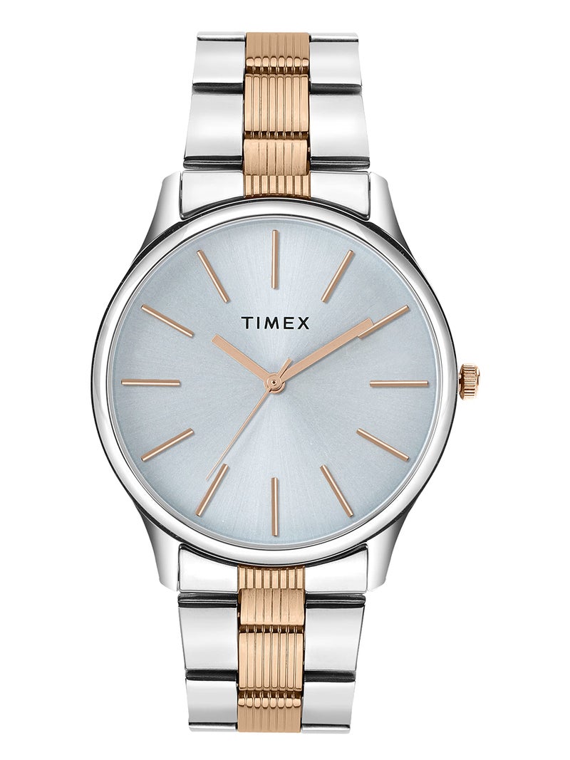 TIMEX Analog Watch for Man with Blue Round Dial & Multicolor Stainless Steel Bracelet Band Water Resistant Men's Wrist Watches - TWTG73SMU03 - Image 1
