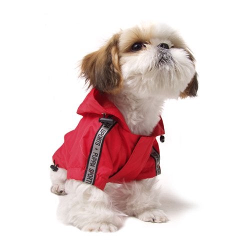 Puppia Authentic Base Jumper Raincoat, Medium, Yellow - Image 3