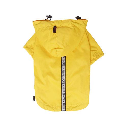 Puppia Authentic Base Jumper Raincoat, Medium, Yellow - Image 4