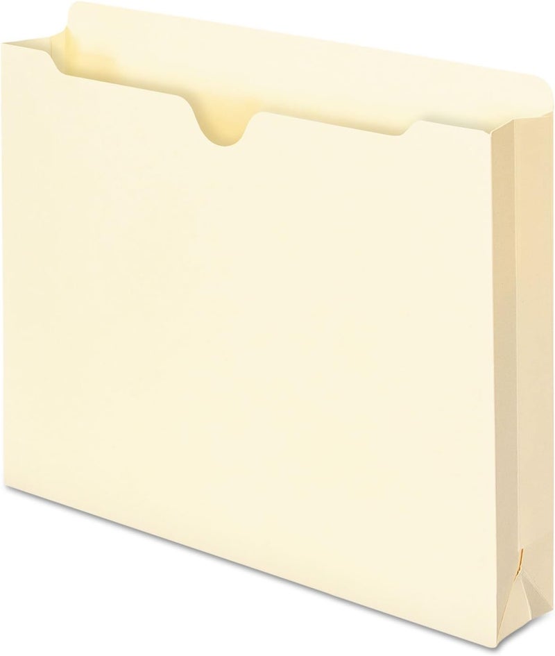 Smead File Jacket, Straight-Cut Tab, 2" Expansion, Letter Size, Manila, 50 per Box (75470) - Image 5