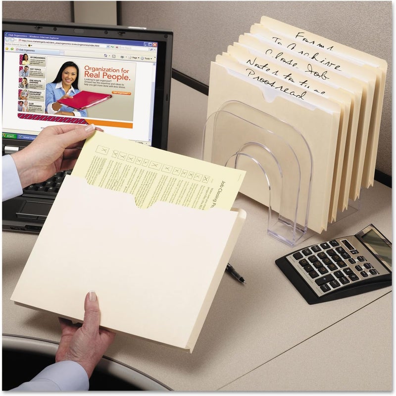 Smead File Jacket, Straight-Cut Tab, 2" Expansion, Letter Size, Manila, 50 per Box (75470) - Image 3