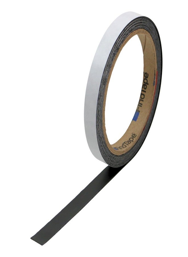 FindTape Indoor Adhesive Receptive Steel Tape, 1/2 in. x 10 ft. (Black) - Image 1