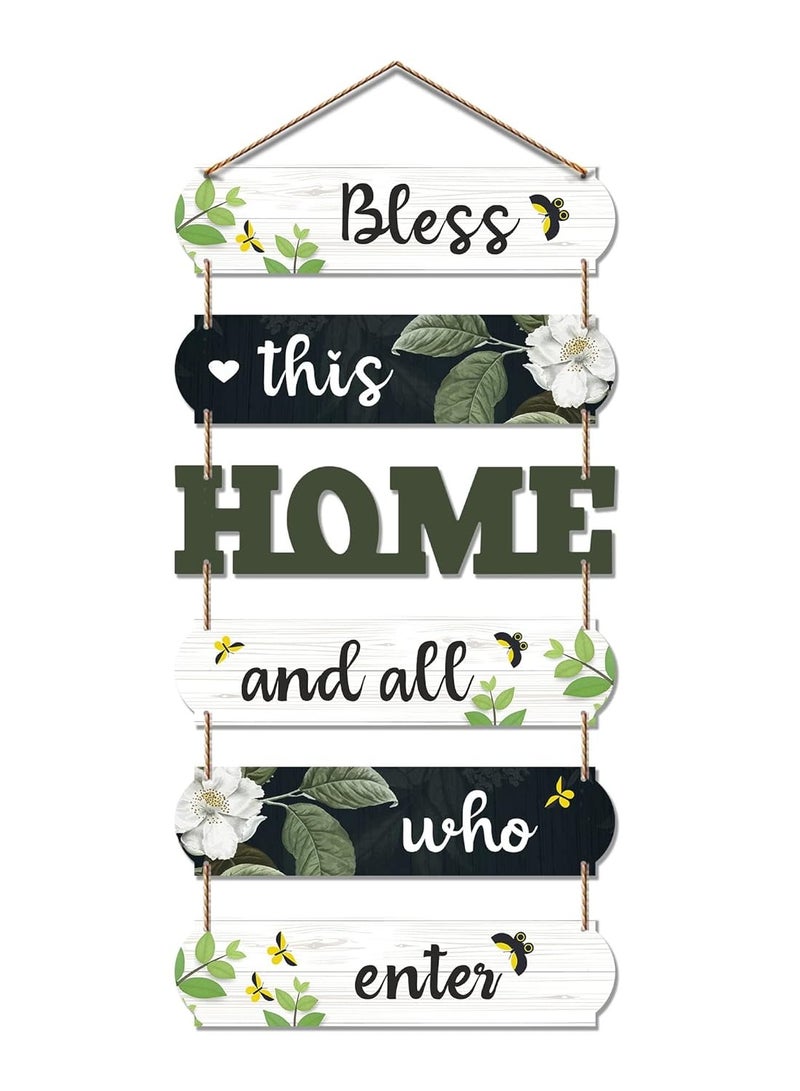 Artvibes Home Decorative Wall Art MDF Wooden Wall Hanger for Living room | Bedroom | Gifts | Wall Hangings for Decoration | Modern Decor Items | Artworks Canvas Painting (WH_6603N), Set of 6 - Image 1