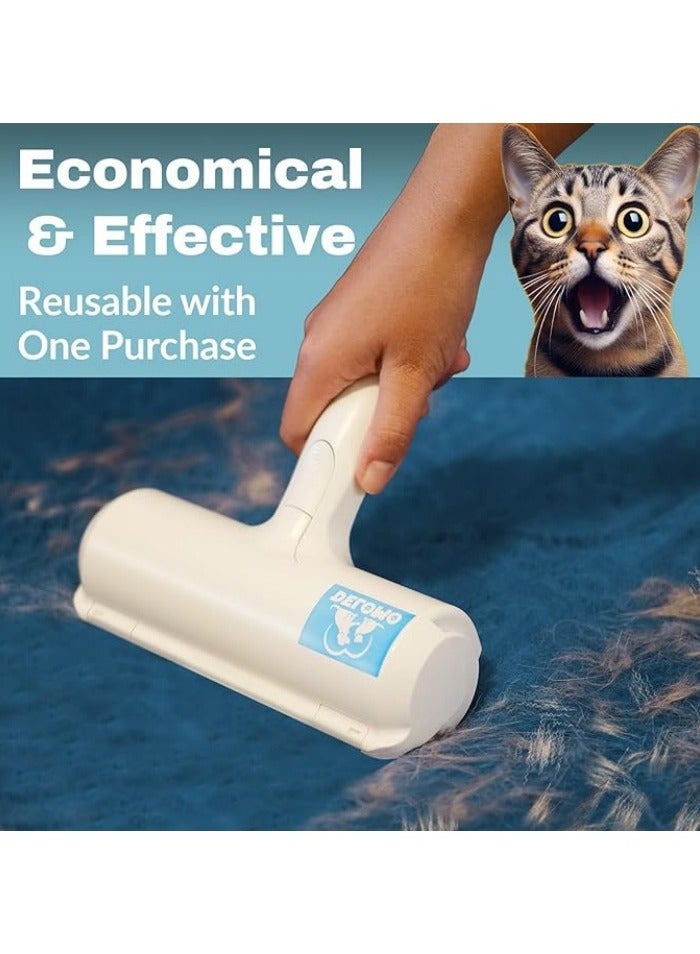 Pet Hair Remover - Lint Roller for Pet Hair - Cat hair Remover for Couch, Furniture, Carpet, Car Seat, Reusable Roller with Self-Cleaning Base - Upgraded Animal Fur Removal Tool - Image 2
